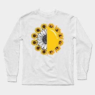 Little Aesthetic Sunflower Long Sleeve T-Shirt